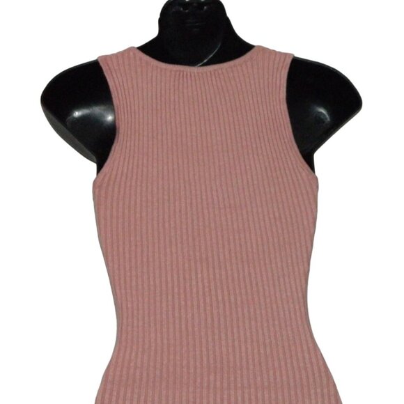Streetware Society Pink Ribbed Stretchy Bodycon Date Night Dress Size Large-A07 - Picture 7 of 9